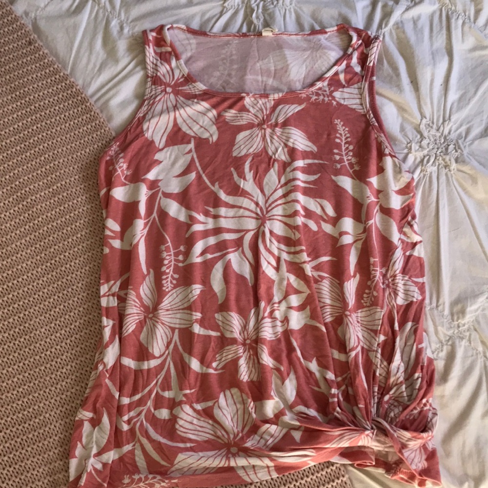 Side tie tank top